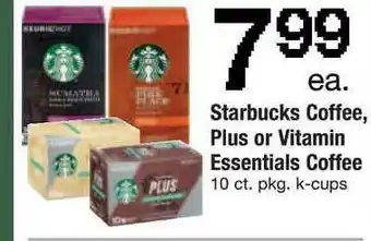 ACME Starbucks Coffee Plus Or Vitamin Essentials Coffee offer