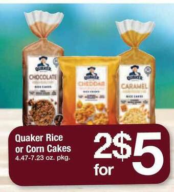 ACME Quaker Rice Or Corn Cakes offer