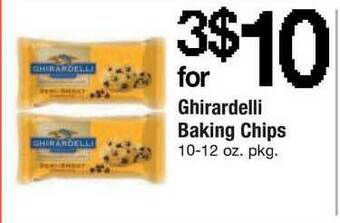 ACME Ghirardelli Baking Chips offer