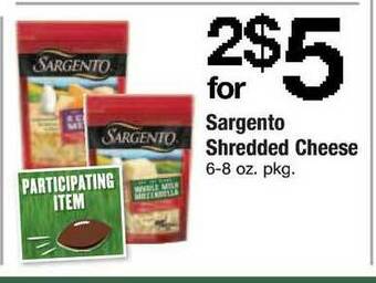 ACME Sargento Shredded Cheese offer