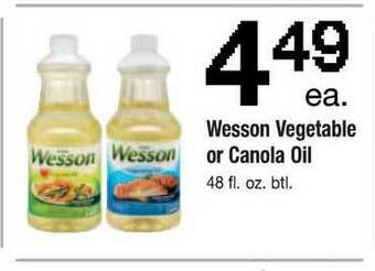 ACME Wesson Vegetable Or Canola Oil offer