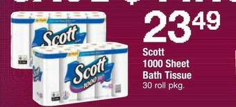 ACME Scott 1000 Sheet Bath Tissue offer