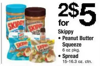 ACME Skippy Peanut Butter Squeeze, Spread offer