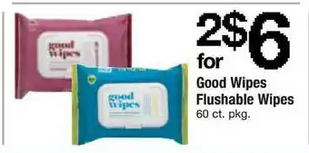 ACME Good Wipes Flushable Wipes offer