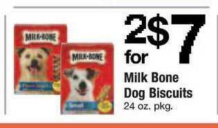 ACME Milk Bone Dog Biscuits offer