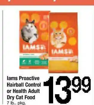 ACME Iams Proactive Hairball Control Or Health Adult Dry Cat Food offer