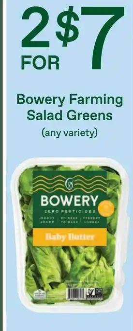 ACME Bowery Farming Salad Greens offer