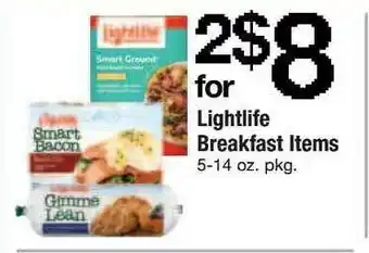 ACME Lightlife Breakfast Items offer