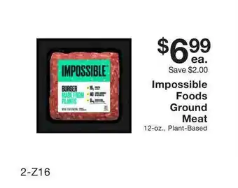 Fairway Store Market Impossible Foods Ground Meat offer