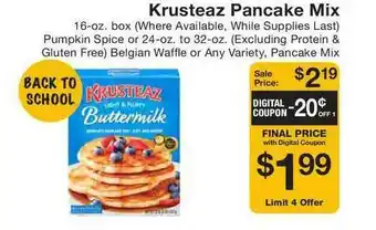 Fairway Store Market Krusteaz Pancake Mix offer