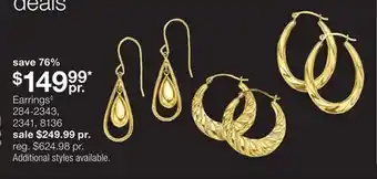 JC Penney Earrings◊ offer