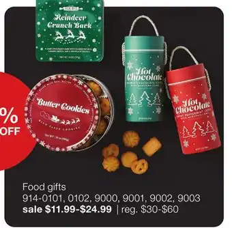 JC Penney Food gifts offer