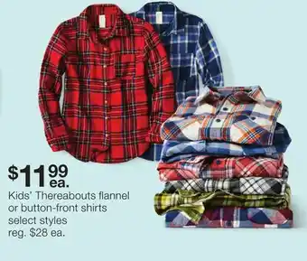 JC Penney Kids' thereabouts flannel or button-front shirts offer