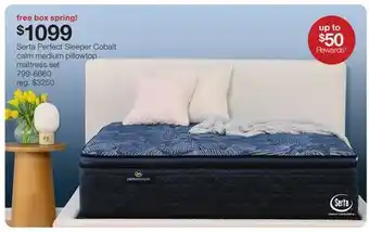 JC Penney Serta perfect sleeper cobalt calm medium pillowtop mattress set offer