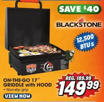 Big 5 Blackstone on the go 17 griddle with hood offer