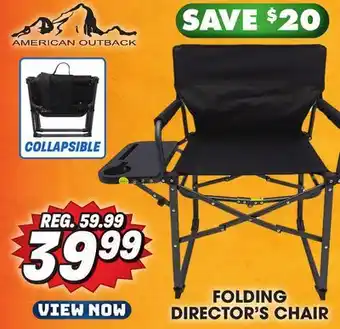 Big 5 American outback folding director's chair offer