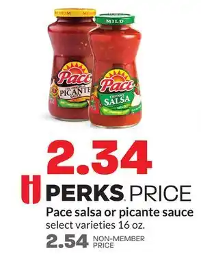 Hy-Vee Pace salsa or picante sauce offer
