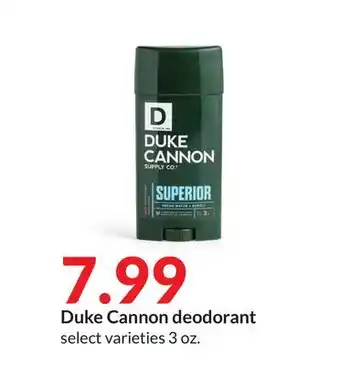Hy-Vee Duke cannon deodorant offer