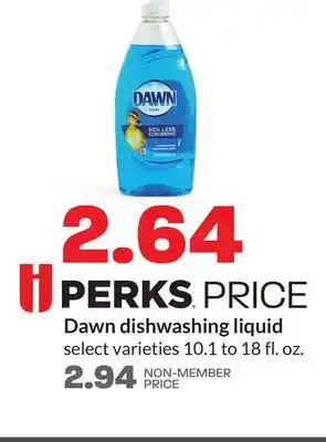 Hy-Vee Dawn dishwashing liquid offer