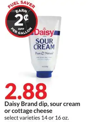 Hy-Vee Daisy brand dip, sour cream or cottage cheese offer