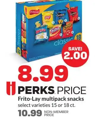 Hy-Vee Frito-lay multipack snacks offer
