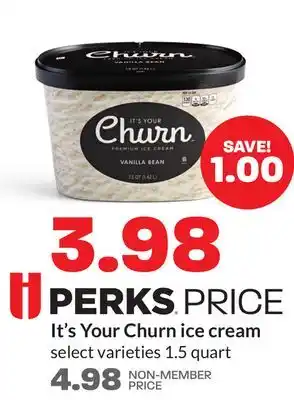 Hy-Vee It's your churn ice cream offer