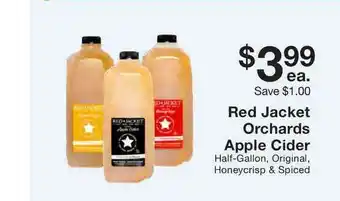 Fairway Store Market Red Jacket Orchards Apple Cider offer