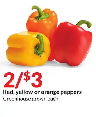 Hy-Vee Red, yellow or orange peppers offer