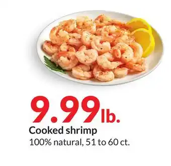 Hy-Vee Cooked shrimp offer