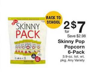Fairway Store Market Skinny Pop Popcorn offer