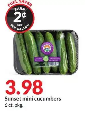 Hy-Vee Sunset mini cucumbers offer