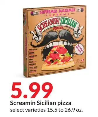 Hy-Vee Screamin sicilian pizza offer