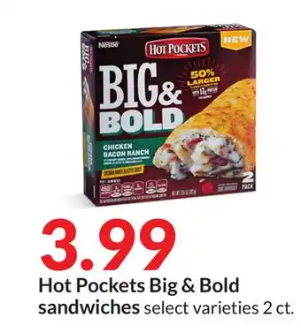 Hy-Vee Hot pockets big & bold sandwiches offer