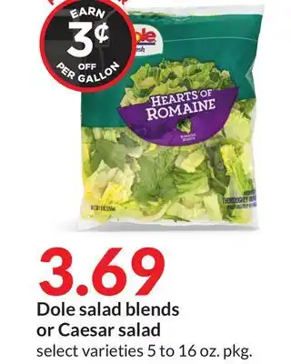 Hy-Vee Dole salad blends or caesar salad offer