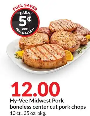 Hy-Vee Hy-vee midwest pork boneless center cut pork chops offer