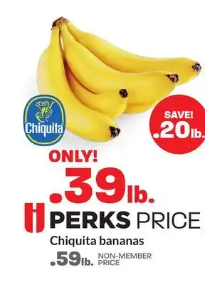 Hy-Vee Chiquita bananas offer