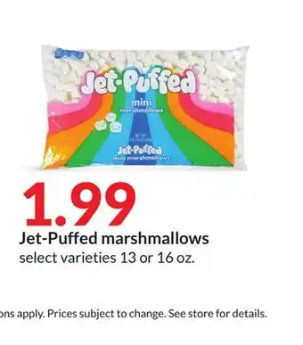 Hy-Vee Jet-puffed marshmallows offer