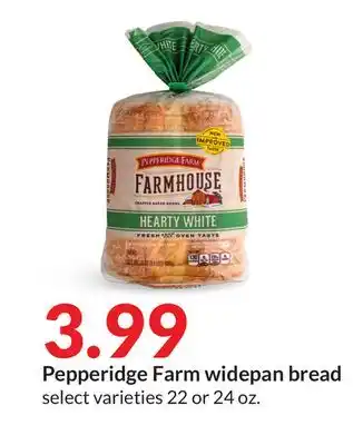 Hy-Vee Pepperidge farm widepan bread offer