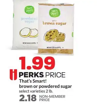 Hy-Vee That's smart! brown or powdered sugar offer