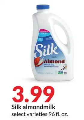 Hy-Vee Silk almondmilk offer