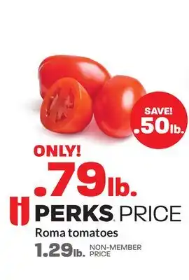 Hy-Vee Roma tomatoes offer