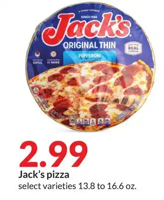Hy-Vee Jack's pizza offer
