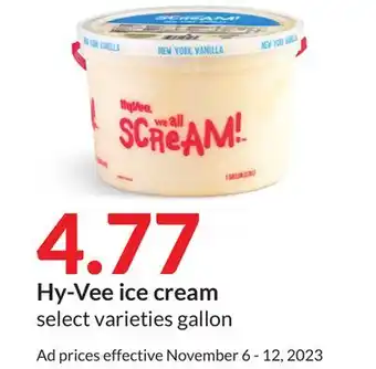 Hy-Vee Hy-vee ice cream offer