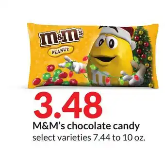 Hy-Vee M & m' s chocolate candy offer