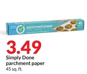 Hy-Vee Simply done parchment paper offer