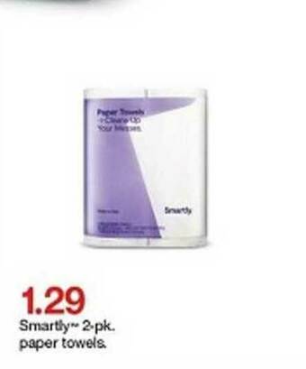 Target Smartly 2-pk. Paper Towels offer