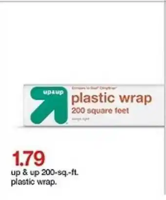 Target 200-sq. -ft. Plastic Wrap offer