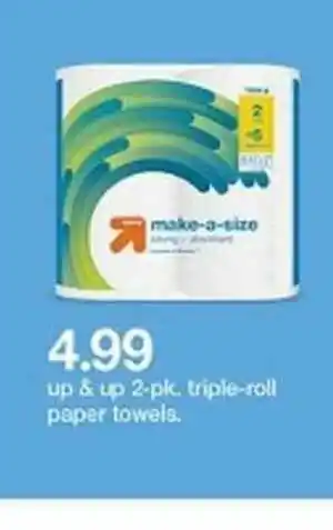 Target 2-pk. Triple-roll Paper Towels offer