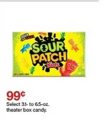 Target 3.1- To 6.5-oz. Theater Box Candy offer
