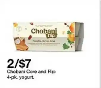 Target Chobani Core And Flip 4-pk. Yogurt offer
